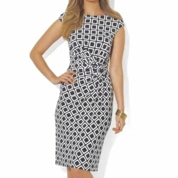 Lauren Ralph Lauren Twist Front Dress Size 12 - Picture 6 of 8